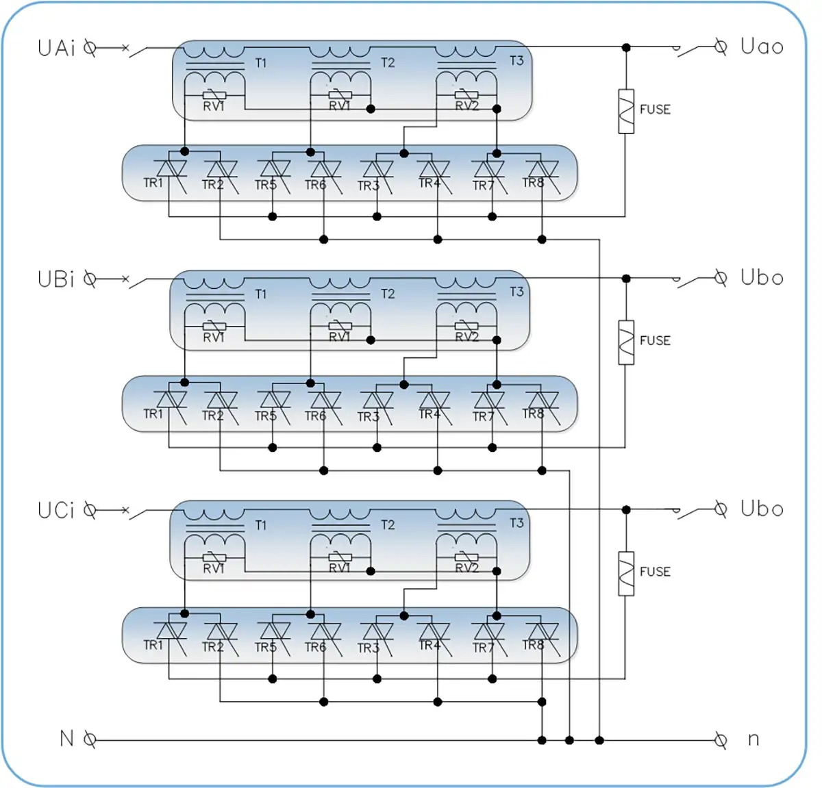 Static Non-contact SCR Voltage Regulator