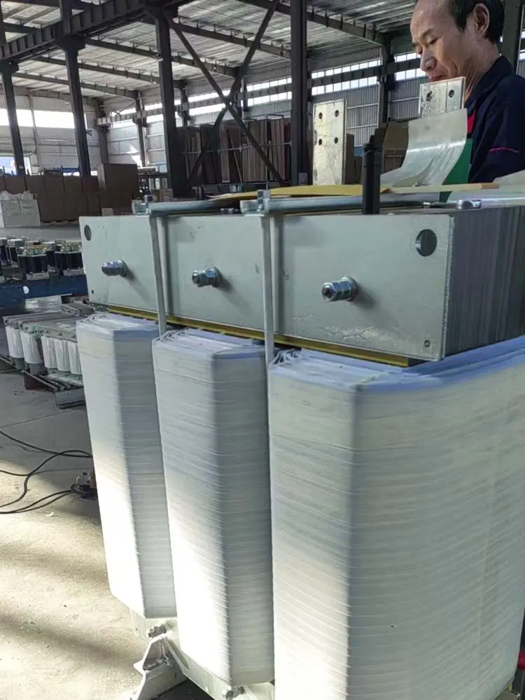 Transformer manufacturing process during production at the Winzele factory