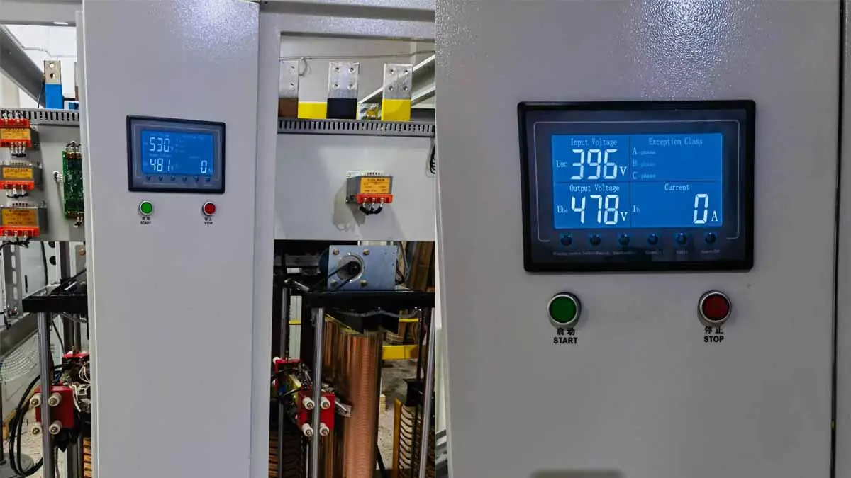 Factory voltage range test