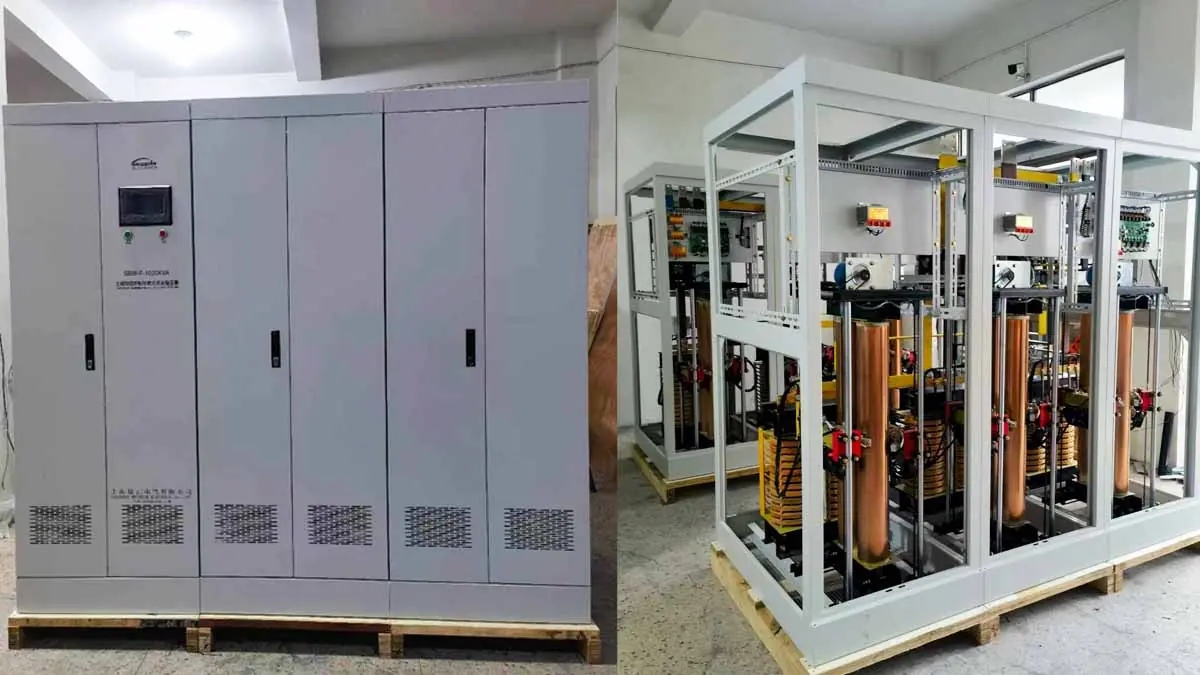 1000KVA voltage stabilizer units production overview