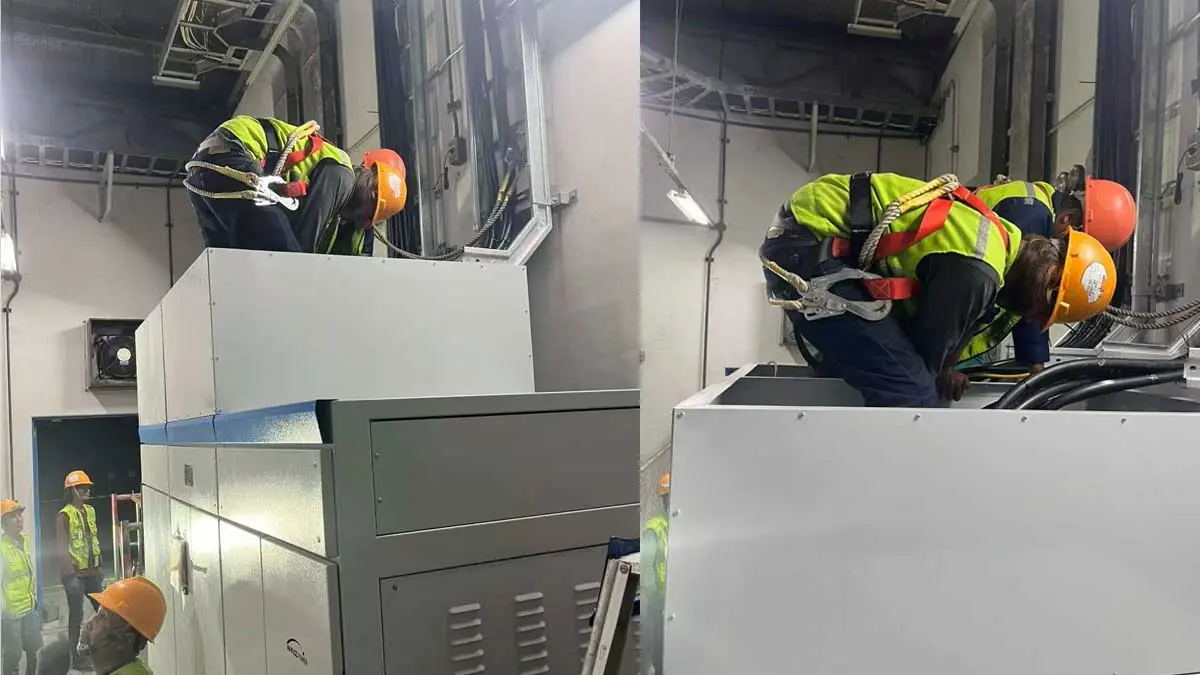 High current cable connection of 1000KVA voltage stabilizer