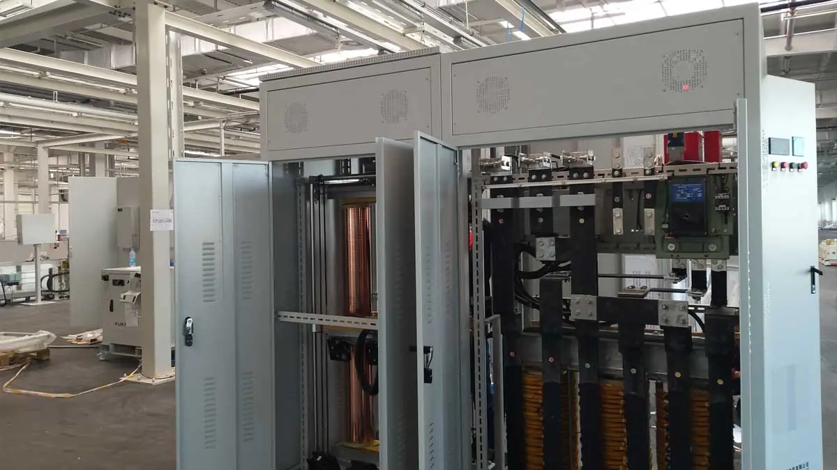 Internal structure and commissioning process of the 1200KVA voltage stabilizer