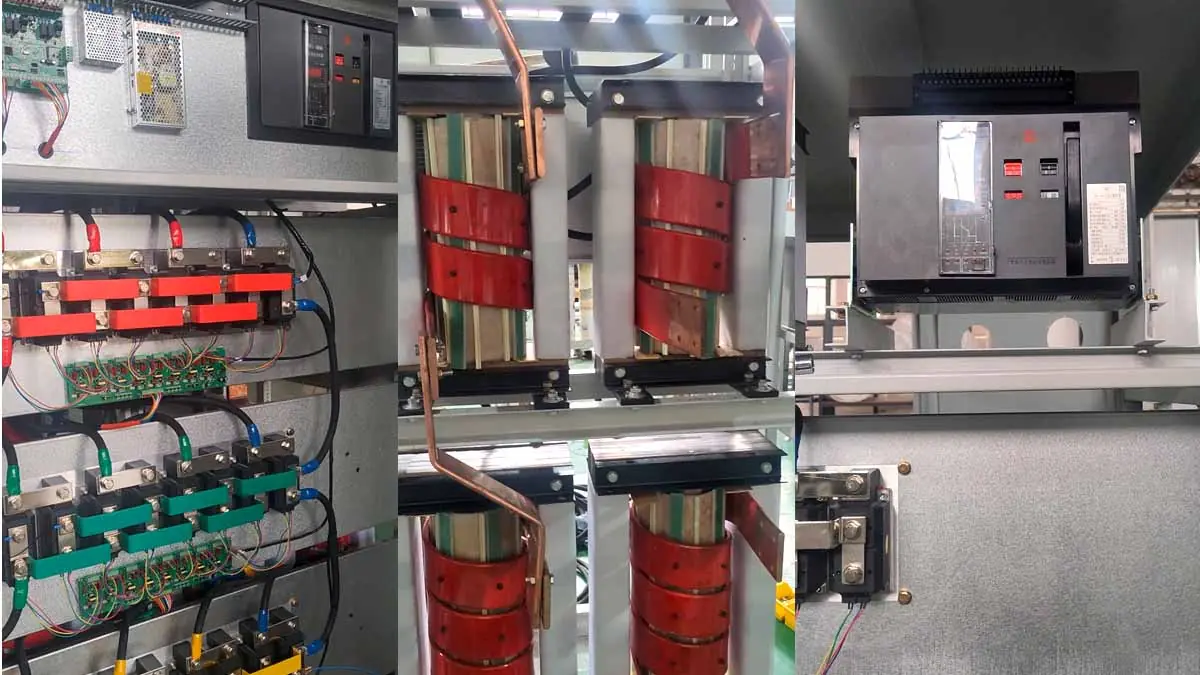 Control, main switch and transformer integrated cabinet