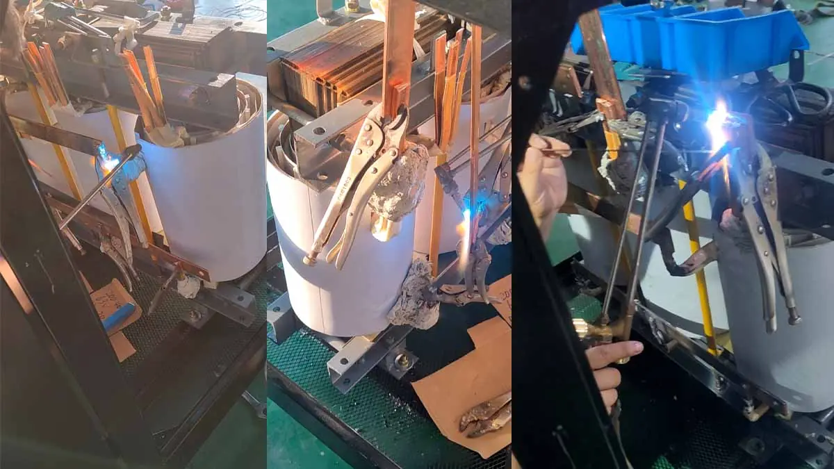Copper winding welding process