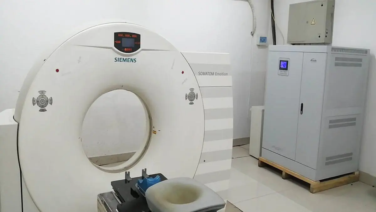 Siemens SOMATOM Emotion 64-slice CT with 150kVA Winzele voltage stabilizer