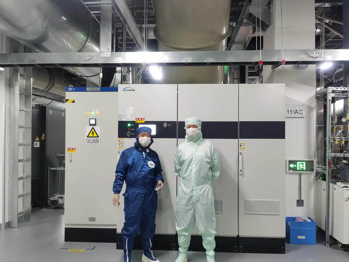 Wenzheng Electric DVR-330300 dynamic voltage restorer at the Ningxia Zhongjing Semiconductor project site