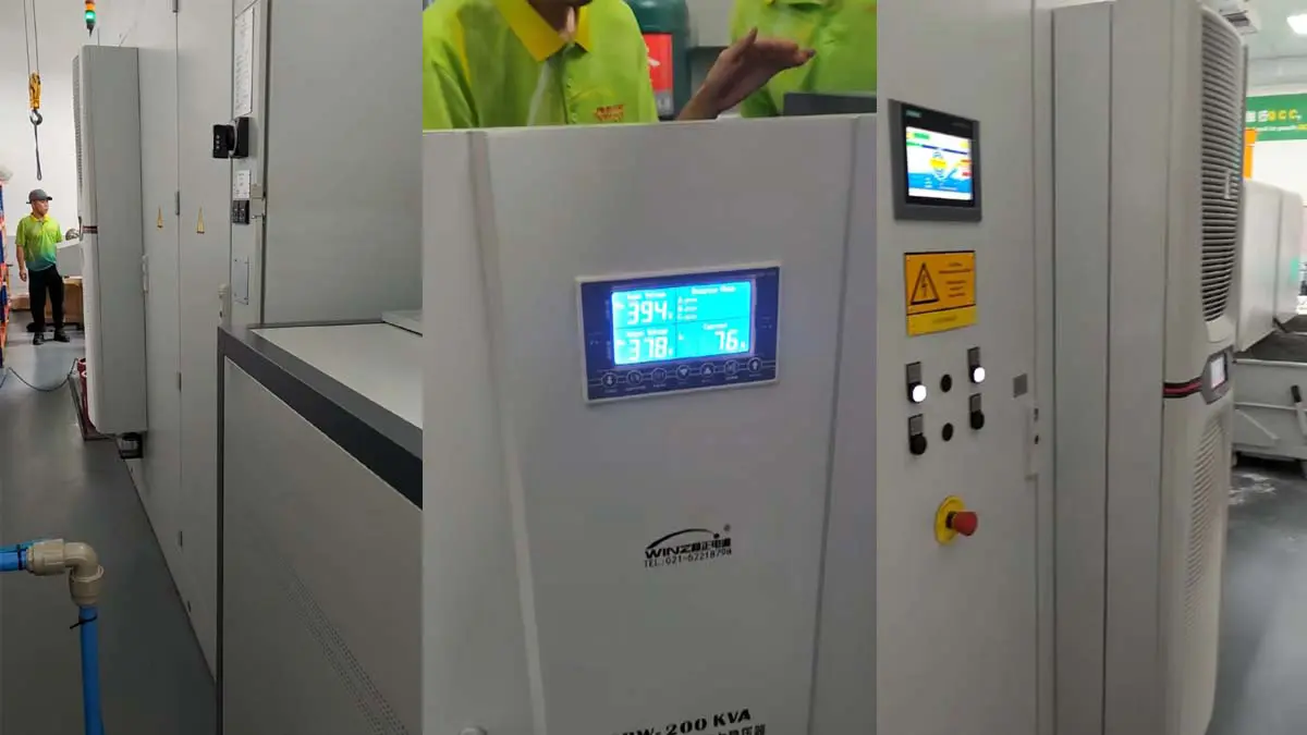 KAPP NILES gear grinding center voltage stabilization system final installation