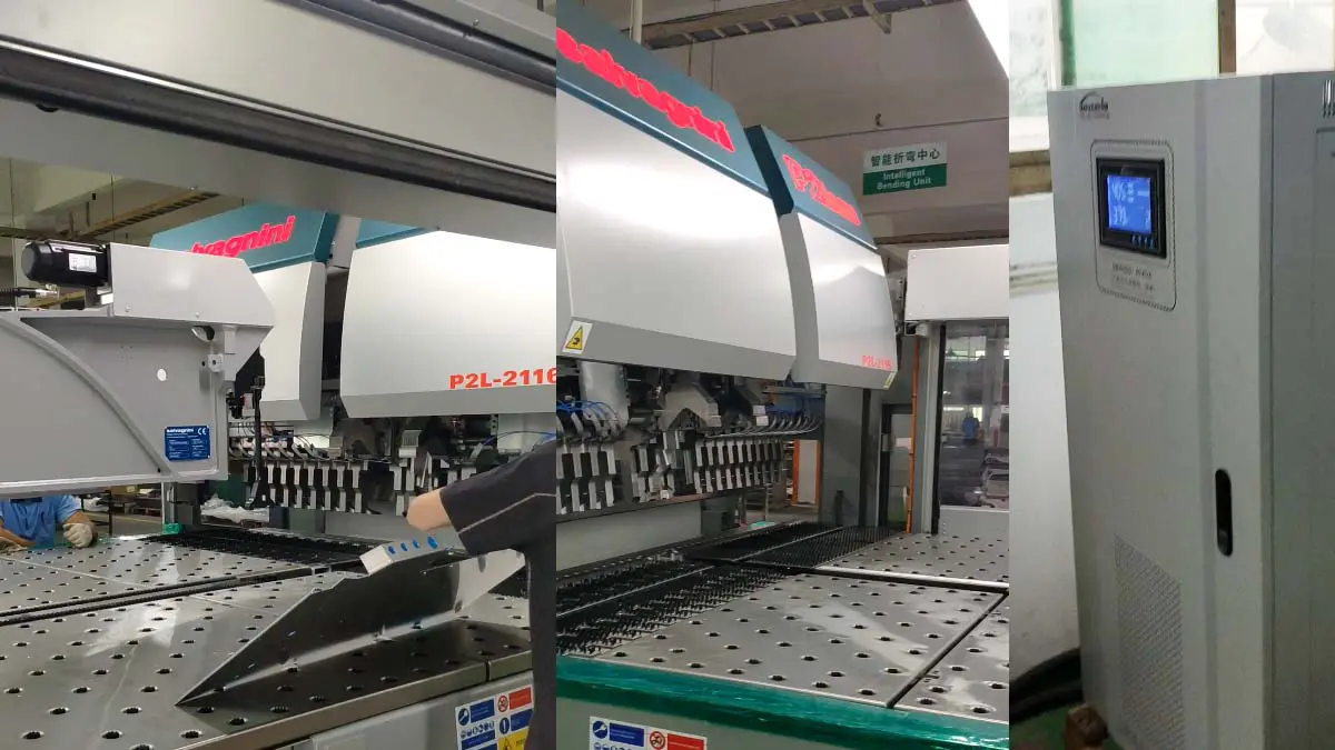 Salvagnini machine voltage stabilizer control panel