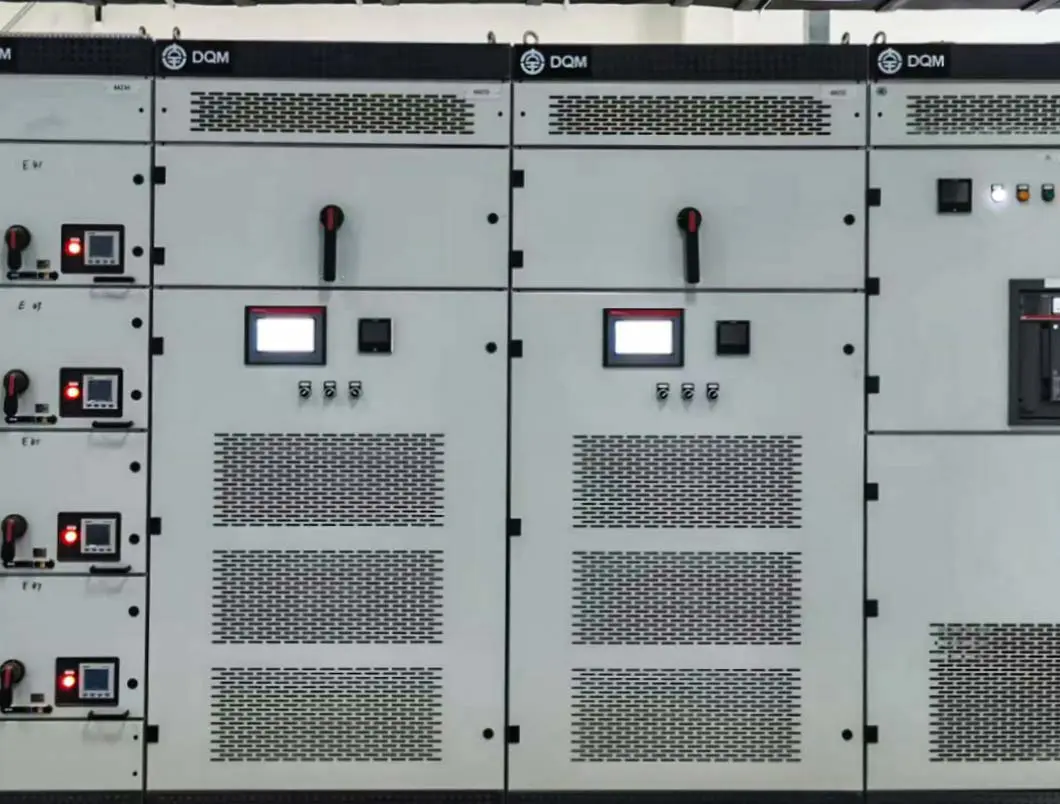Installed Active Harmonic Filter (AHF) cabinet in operation after commissioning at the semiconductor manufacturing facility