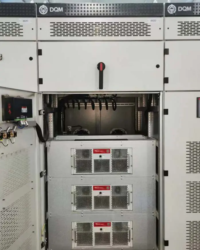 AHF cabinet internal modules and operation status during the follow-up site inspection at the semiconductor plant