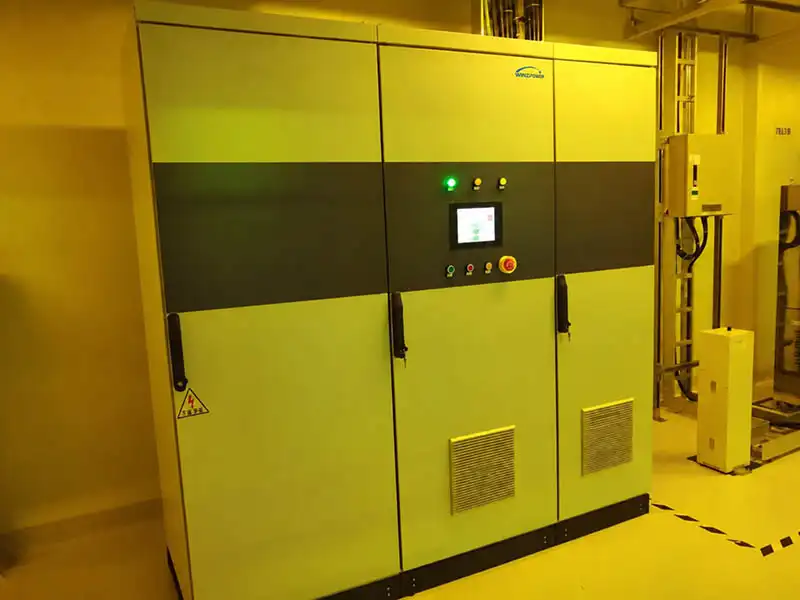 Dynamic Voltage Restorer installed in a semiconductor cleanroom environment