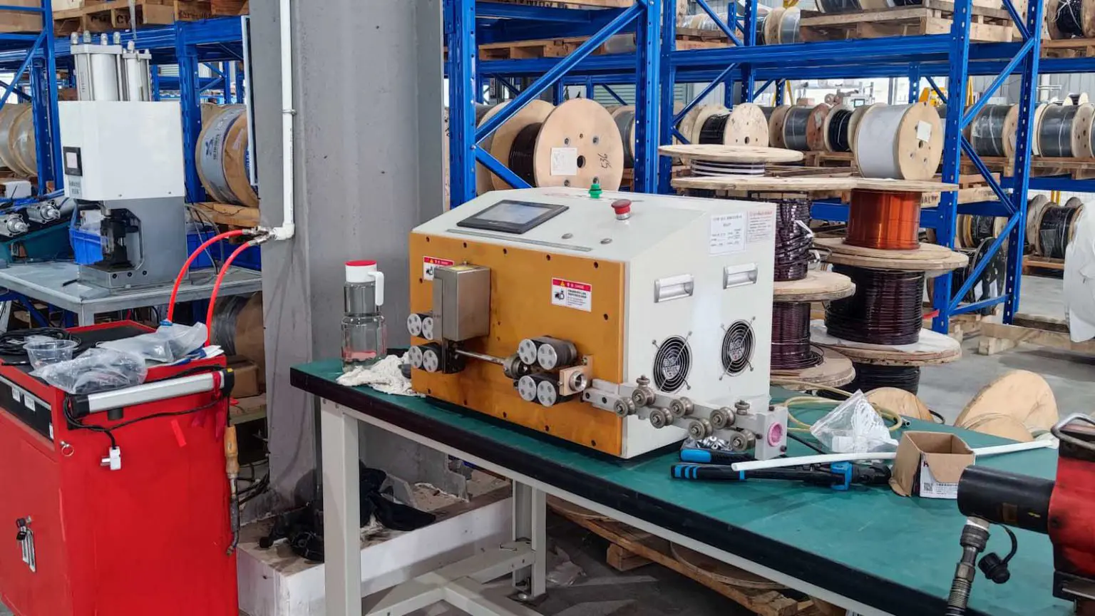 Coil winding machine for voltage stabilizer manufacturing