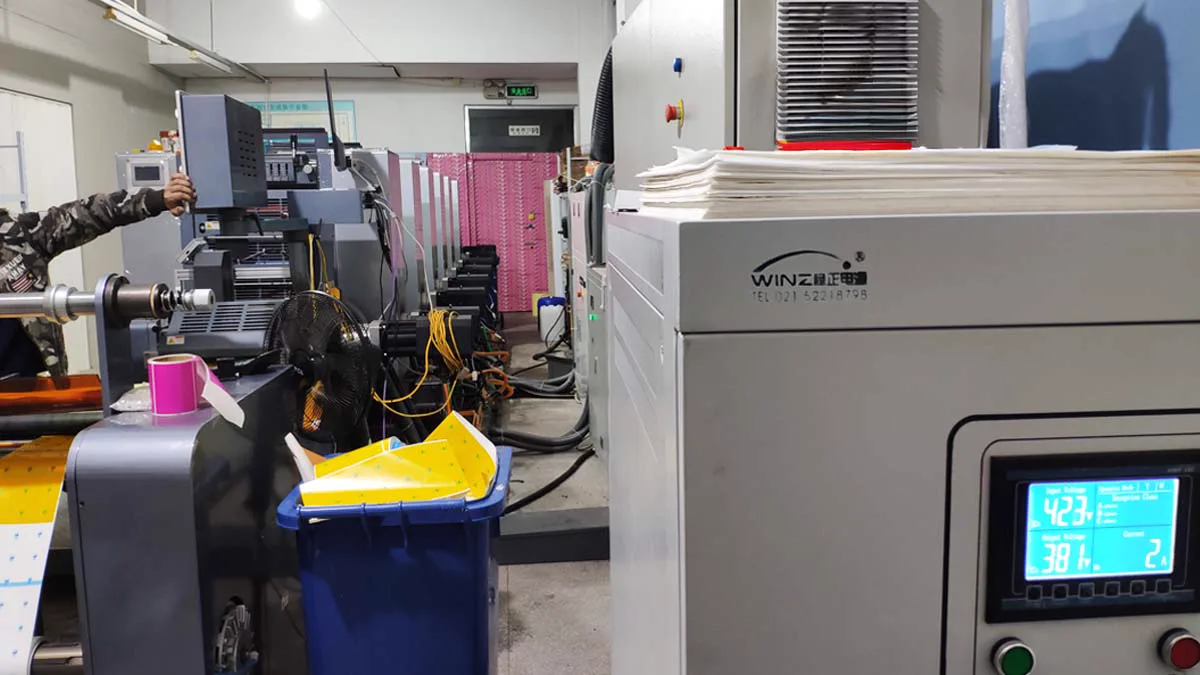 Rotary printing machine voltage stabilizer installation