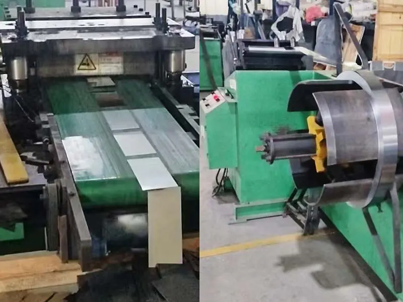 Automatic silicon steel sheet cutting process for transformer core manufacturing