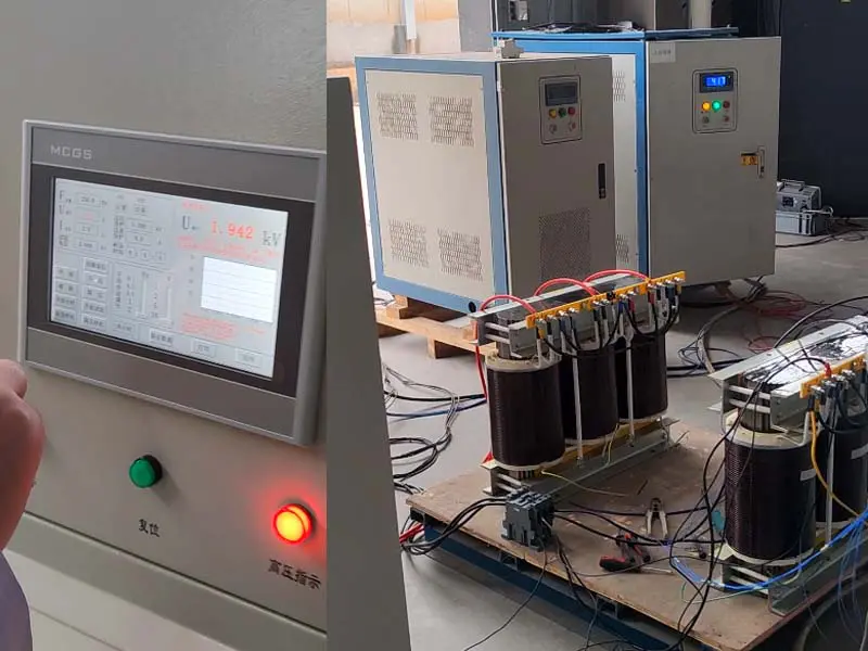 Transformer induced voltage test for winding insulation verification