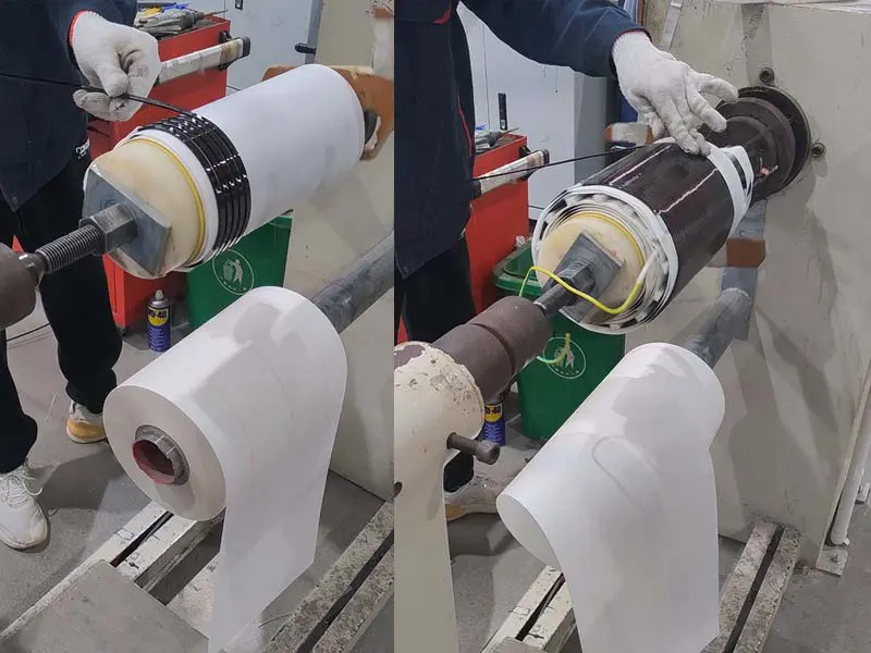 Transformer copper wire winding process during manufacturing